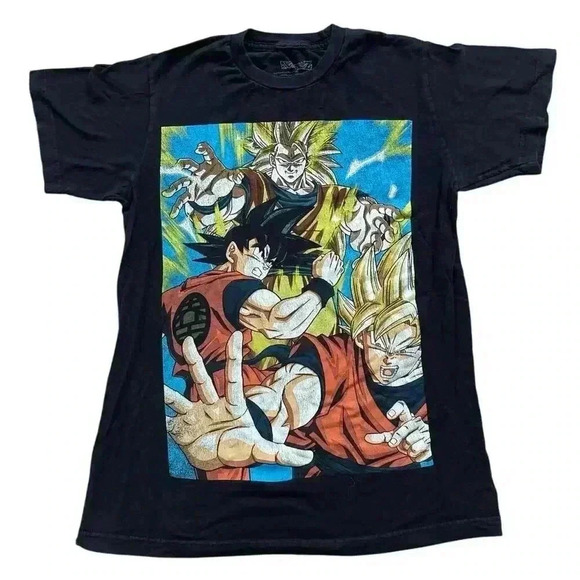Dragonball Z Men Small Goku Super Sayians Shirt Official Licensed Toei Animation - Picture 1 of 7